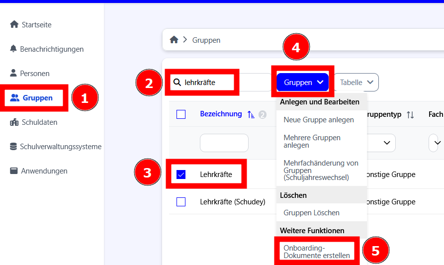 Onboarding-Dokumente erstellen