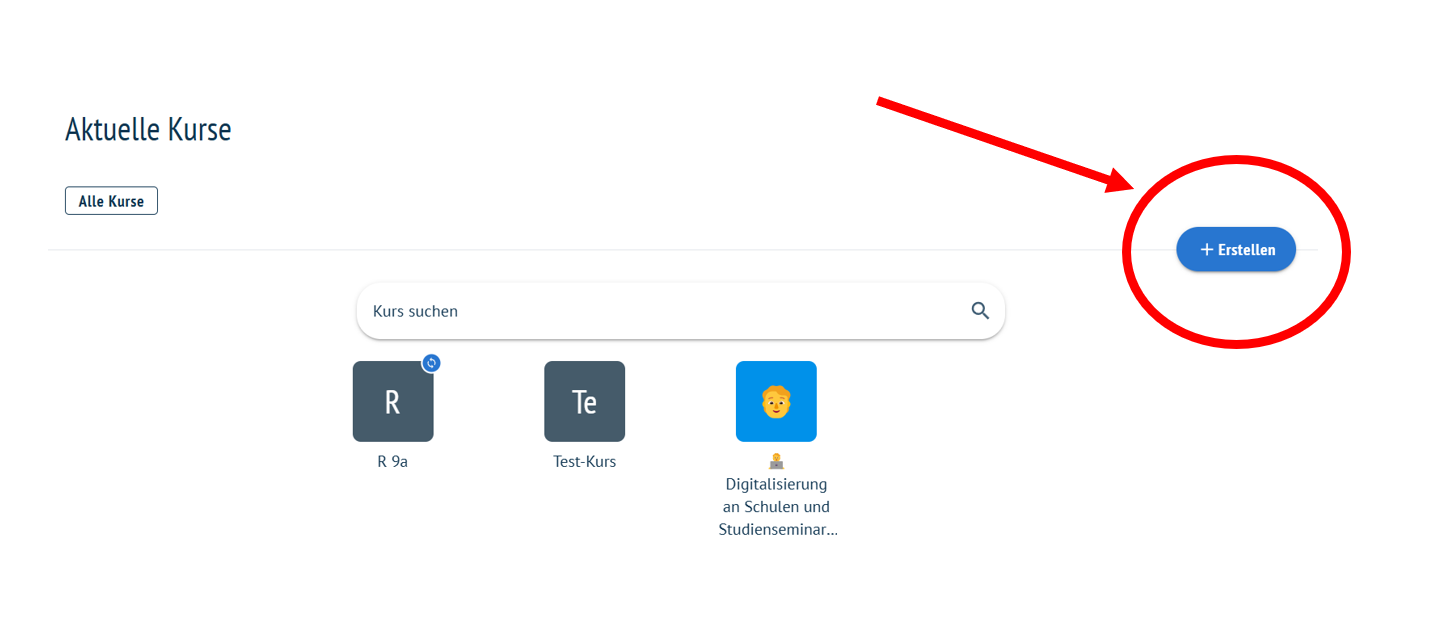 Kurs erstellen