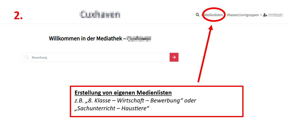 Medienliste erstellen