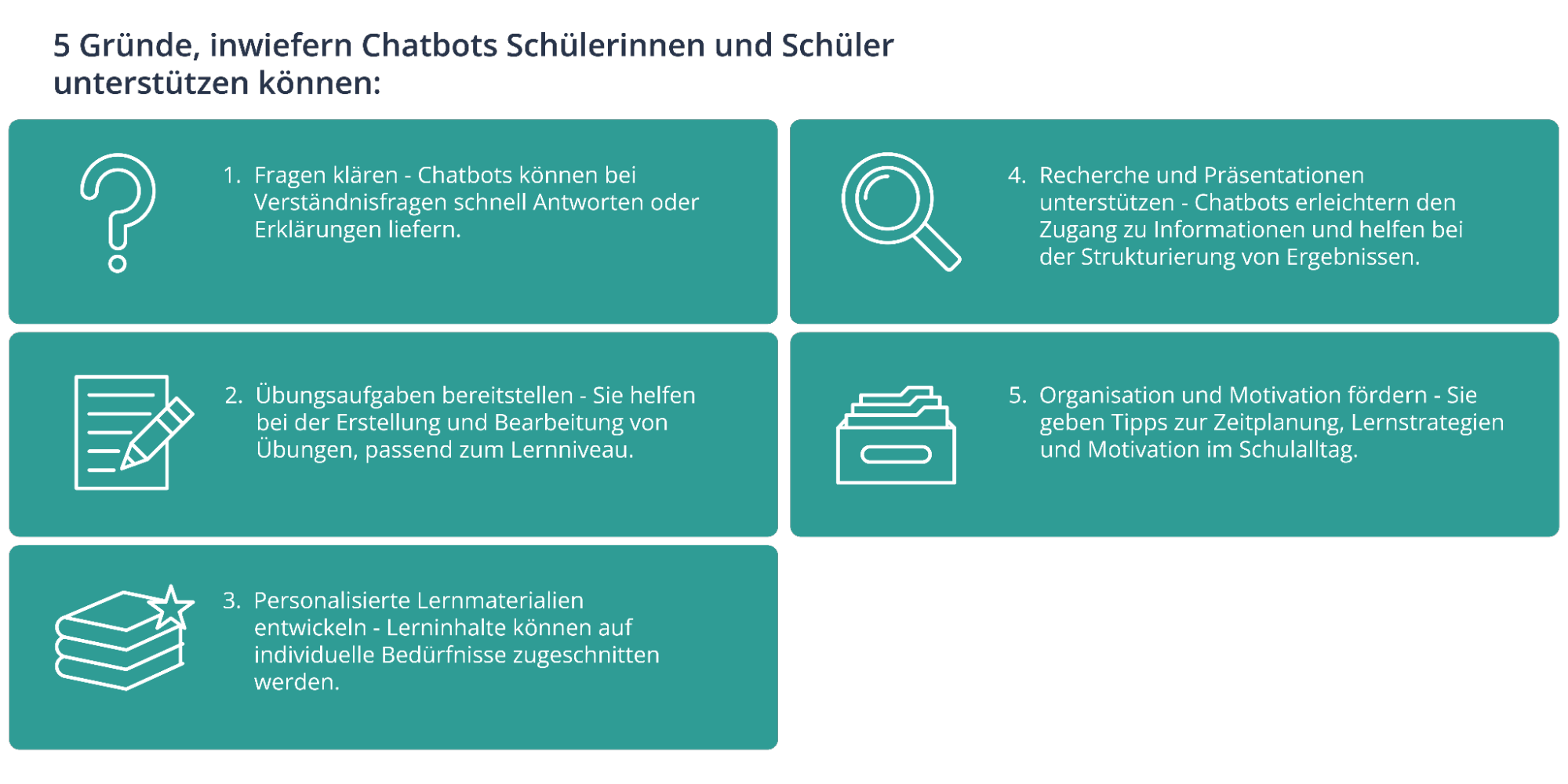 5 Gründe, wie KI Schülerinnen und Schüler unterstützen kann