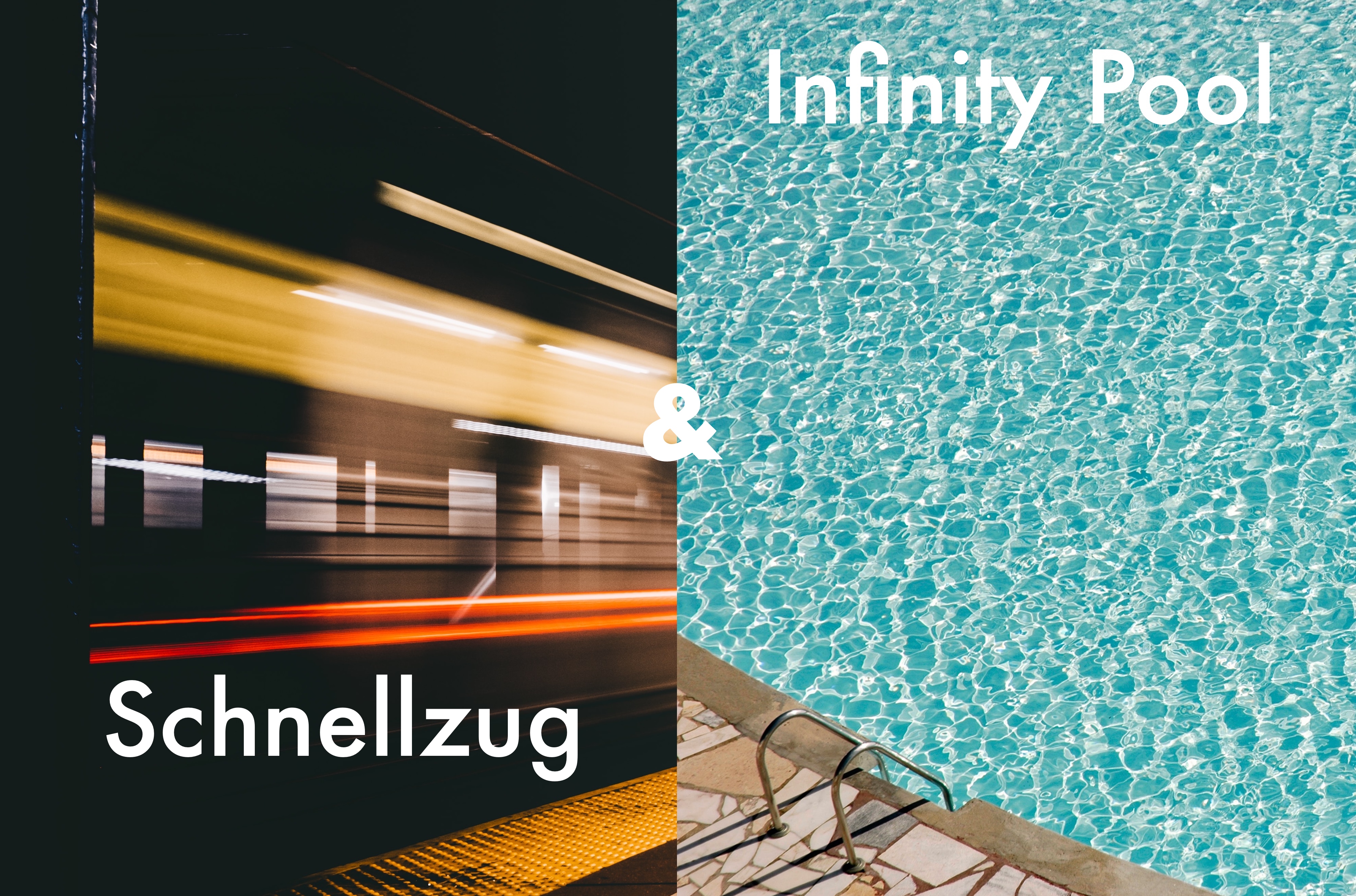 Schnellzug und Infinity Pool