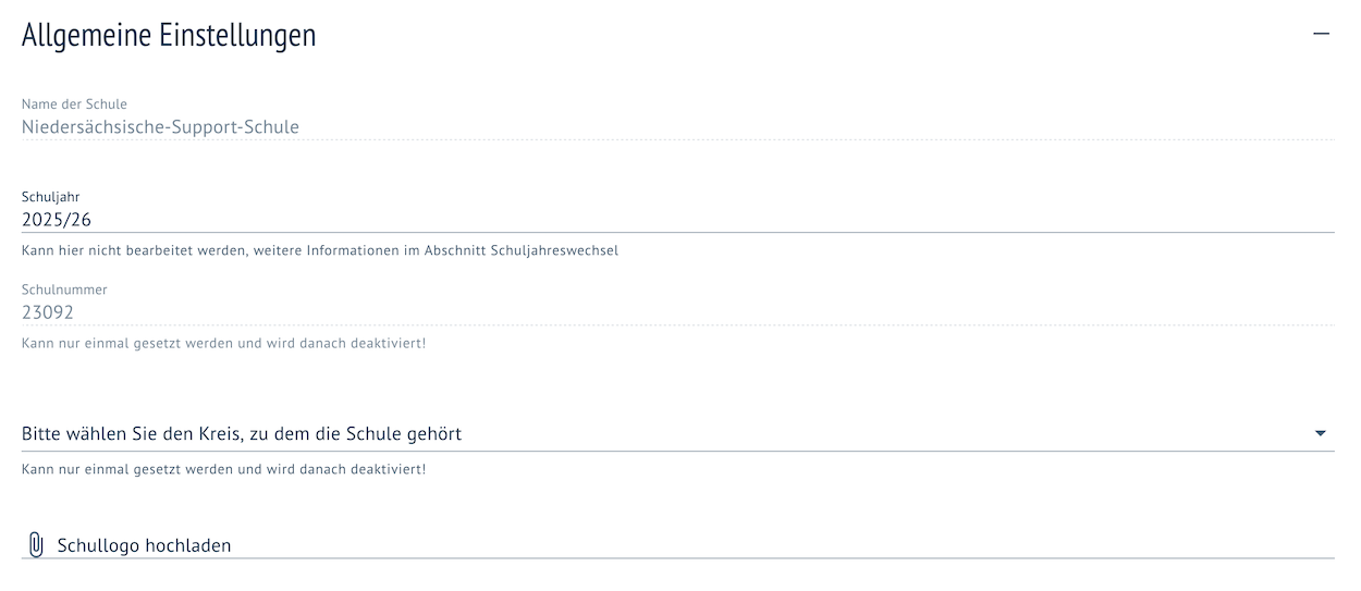 Allgemeine Einstellungen